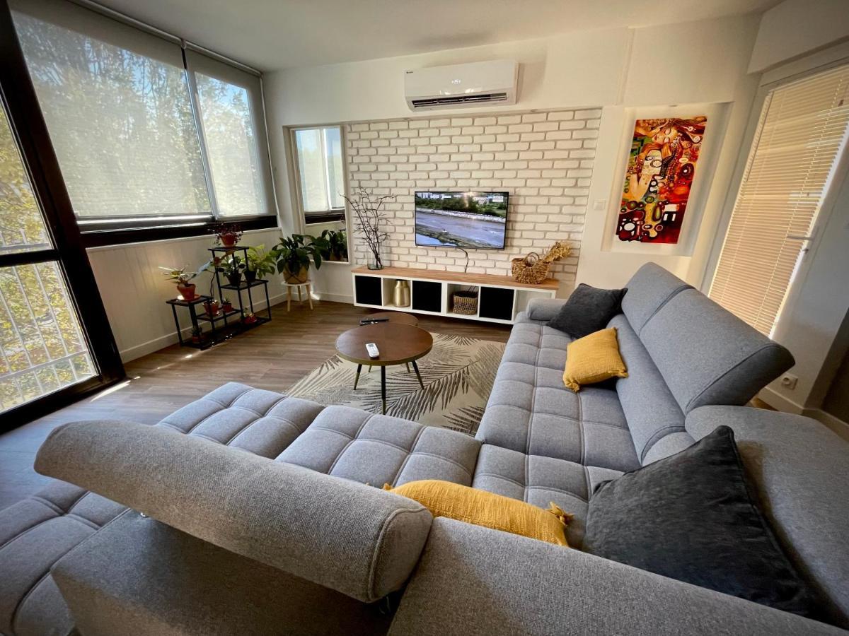 Tres Bel Appartement Central, Au Calme Avec Balneo 佩皮尼昂 外观 照片